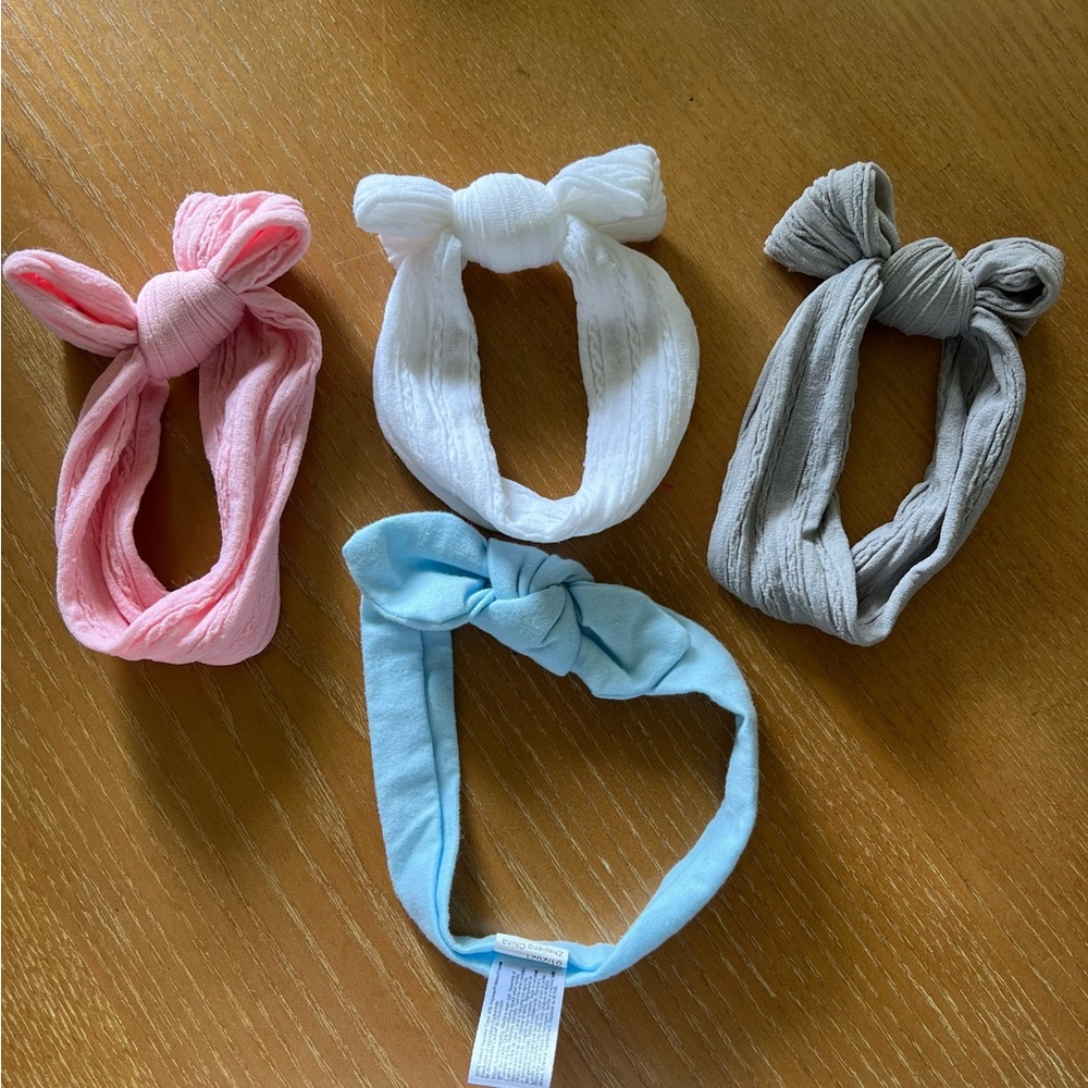Set of 4 infant / baby headbands